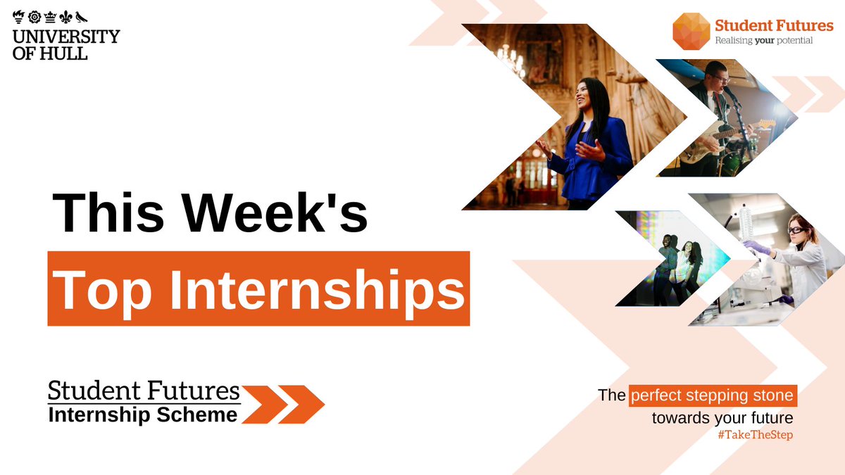 HullUniCareers's tweet photo. This week's latest &amp; exclusive internships with our Student Futures Internship Programme

👉@thepadgroup Social Media and Video Content Creator https://t.co/PugnluZCU8

👉@changegrowlive Engagement Team Intern https://t.co/qM8D7xNeg5

01482 462222 | MyHull Portal | #TakeTheStep https://t.co/aJ4ASdyHzx