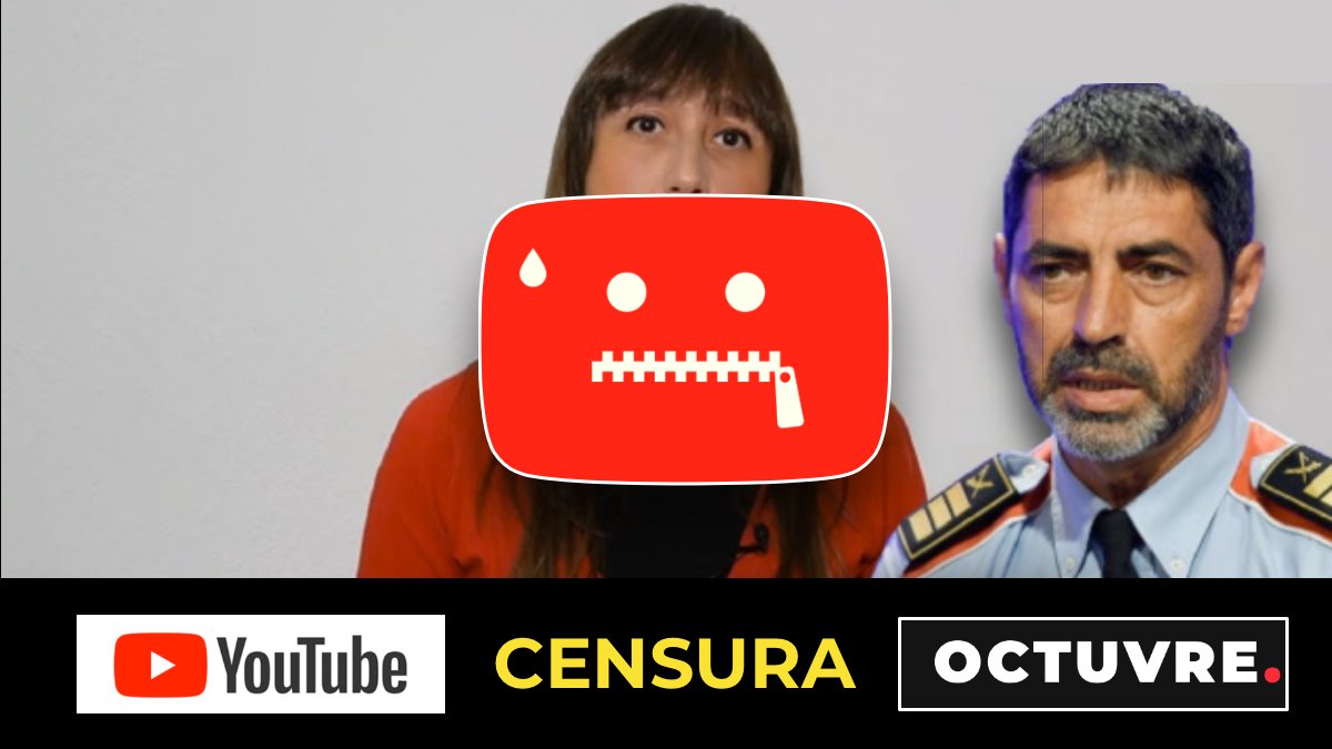 A continuació explicarem una història que afecta un vídeo d'OCTUVRE. L'expliquem perquè creiem que també afecta la llibertat de totes les persones per expressar idees i opinions.
[TEMPS DE LECTURA: 4,5 minuts]