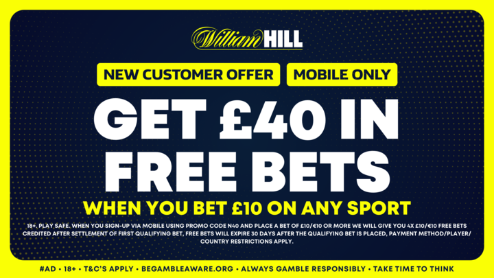 TWEnclosure's tweet photo. The Antepost double is exclusive to William Hill! 🔹

1️⃣ Join
2️⃣ Bet £10
3️⃣ Get £40 in free bets for todays racing

Claim HERE 👇🏼
https://t.co/wY9Uuh3bCB

#Ad | New Customer Offer | 18+ | T&amp;C’s Apply | https://t.co/8Yo2IZv4GM https://t.co/JxHS2QKtdI