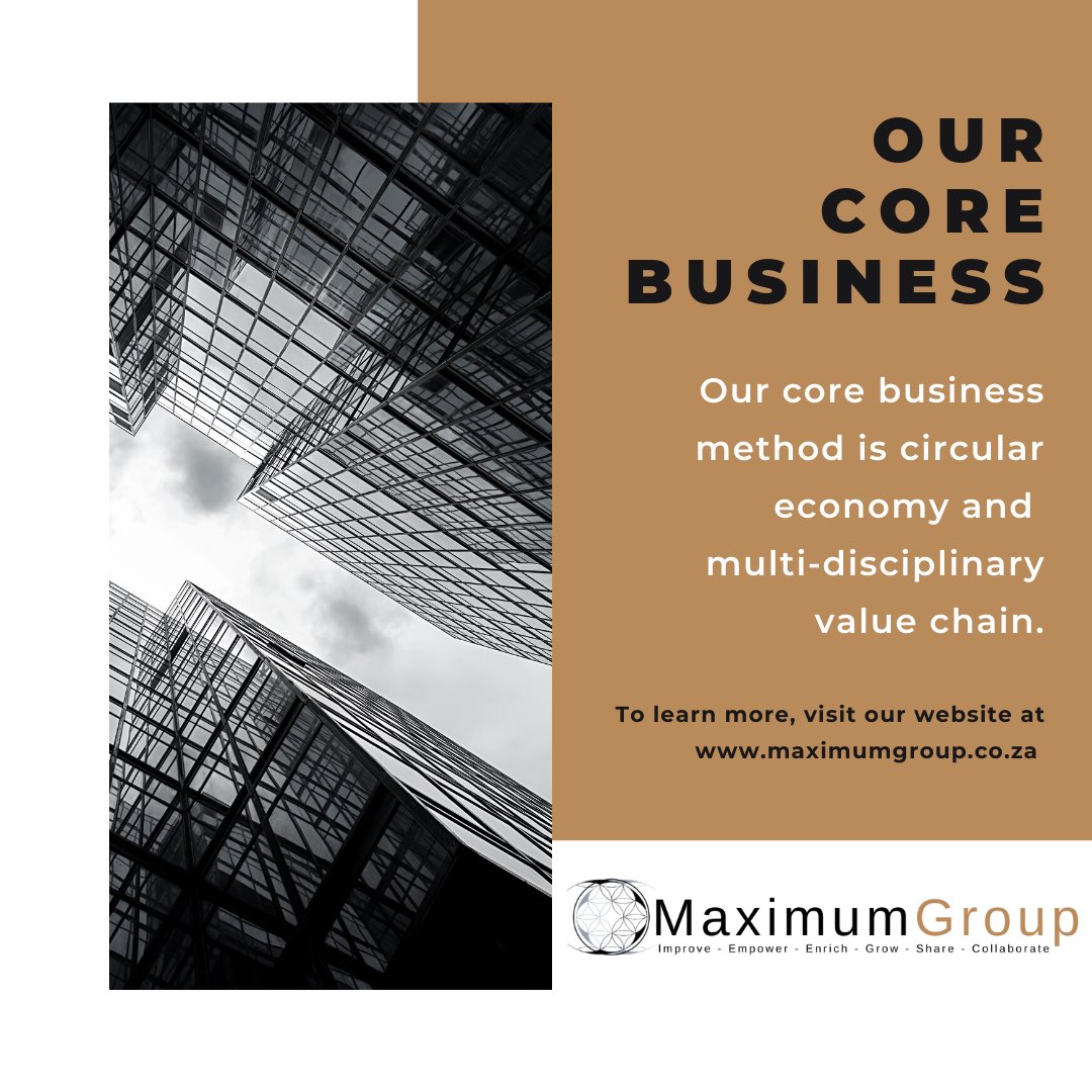 group_maximum's tweet photo. #maximumgroup
#corebusiness
For more info visit our website: https://t.co/hphpKl1PWQ https://t.co/Q4gBYo6Ovy