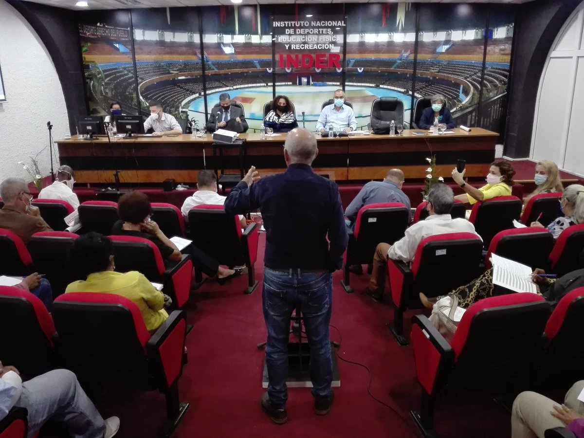 Robemorejon1973's tweet photo. Inicia jornada de trabajo el VIII Encuentro de doctores en ciencias del sistema deportivo cubano en Afide 2021.
#DeporteCubano #afide2021 #CubaViveYRenace #INDER #InderCuba @CMontiller @jit_digital https://t.co/J8Y2moqxaj
