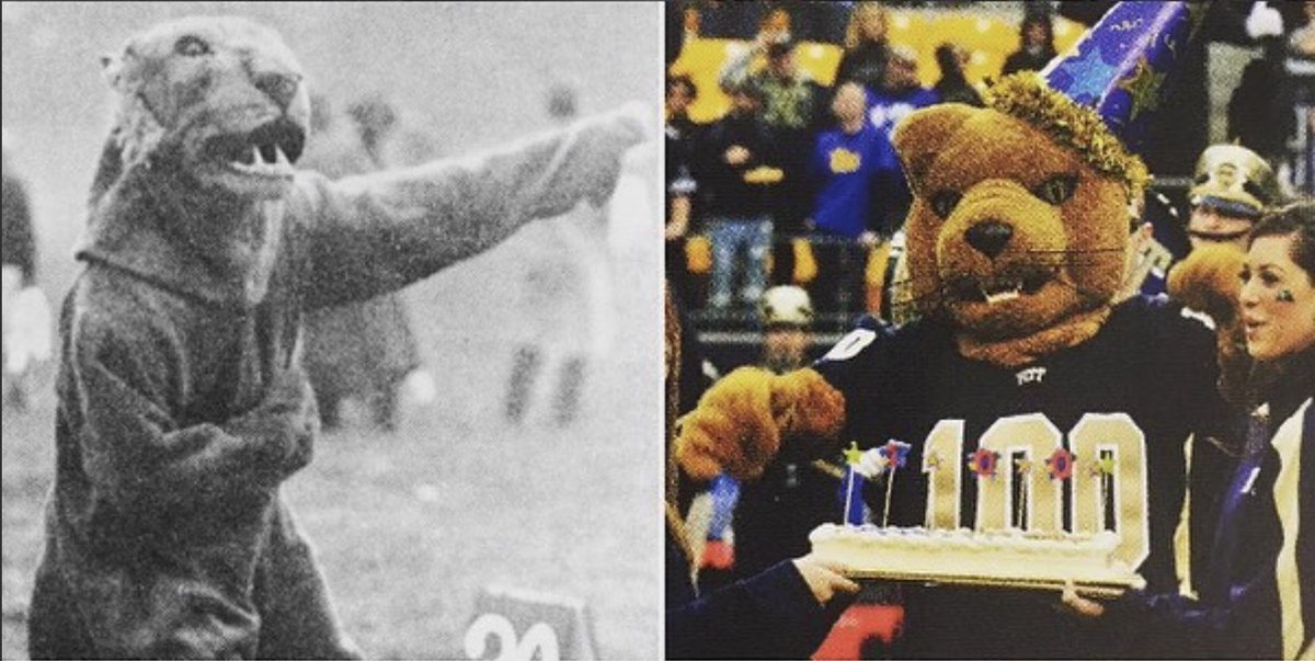 PittTweet's tweet photo. Happy Birthday, Roc! 🎉 🎈 

#DYK @ROCthePanther was adopted as our mascot at a meeting of students and alumni in the fall of 1909? #H2P 💙 💛 https://t.co/7bNvpkwEGO