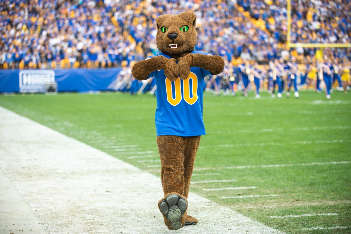 PittTweet's tweet photo. Happy Birthday, Roc! 🎉 🎈 

#DYK @ROCthePanther was adopted as our mascot at a meeting of students and alumni in the fall of 1909? #H2P 💙 💛 https://t.co/7bNvpkwEGO