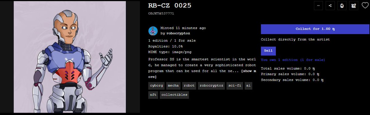 Robo_cryptoz's tweet photo. Dropped now! RB-CZ 0025 - 0026!! Get it only on :  https://t.co/By58xD1A1a 
or
https://t.co/eCYz9H4bXl
 
@onhicetnunc

#NFT #hicetnunc2000 #OBJKT #tezos #NFTcollectibles #Mecha #Robotic #HEN https://t.co/l5AN2KmKWe
