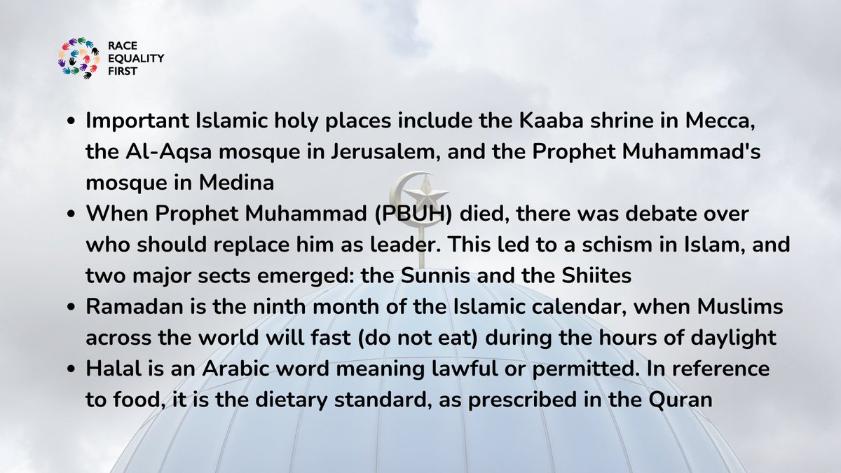 REFCardiffVG's tweet photo. How much do you know about #Islam? This #interfaithweek, find out about the Five Essential Pillars, and the the history of the world's second largest religion. #muslim #allah #prophet #prophetmuhammad #fivepillarsofislam #belief #religion #worldreligion https://t.co/VZAbDlRL77