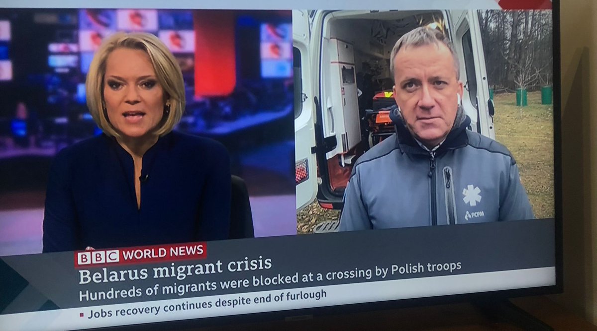 Nice to talk to <a href="/BBCKasiaMadera/">kasia madera</a> today. PCPM's Emergency Medical Team <a href="/RatownicyPCPM/">RatownicyPCPM</a> will supplement ambulance operations in NE Poland for all persons in need. Medical assistance is provided often out of reach of regular ambulances, in thick woods, 30-40min walk from tarmac road