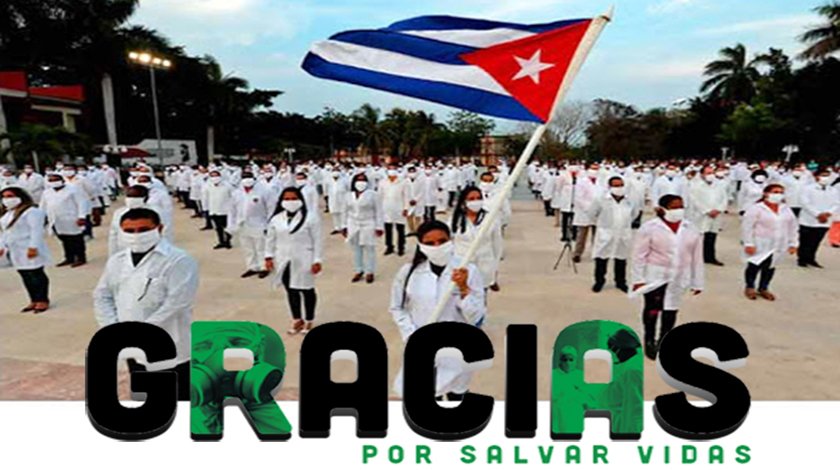 El ejército de batas blancas de #Cuba es inexpugnable porque su único propósito es combatir y derrotar a la muerte. 
#CubaVive 
#CubaViveyAbraza 
#CubaCoopera 
#CubaEsUnContinente 
#HéroesDeLaSalud 
#IntegraciónHumanista