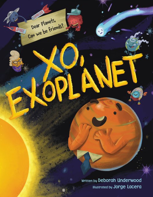 ByKatieGilstrap's tweet photo. Wishing a very happy #BookBirthday to XO, EXOPLANET by @underwoodwriter and @jlacera! What a fun and innovative way to explore space *and* perspective! ๐ช
@LittleBrownYR
#AmReading #KidLit #PictureBook #STEM #STEAM #BookBoost #BookLaunch #STEMreads #STEMgem #XoExoplanet https://t.co/2HwFxeLeZk