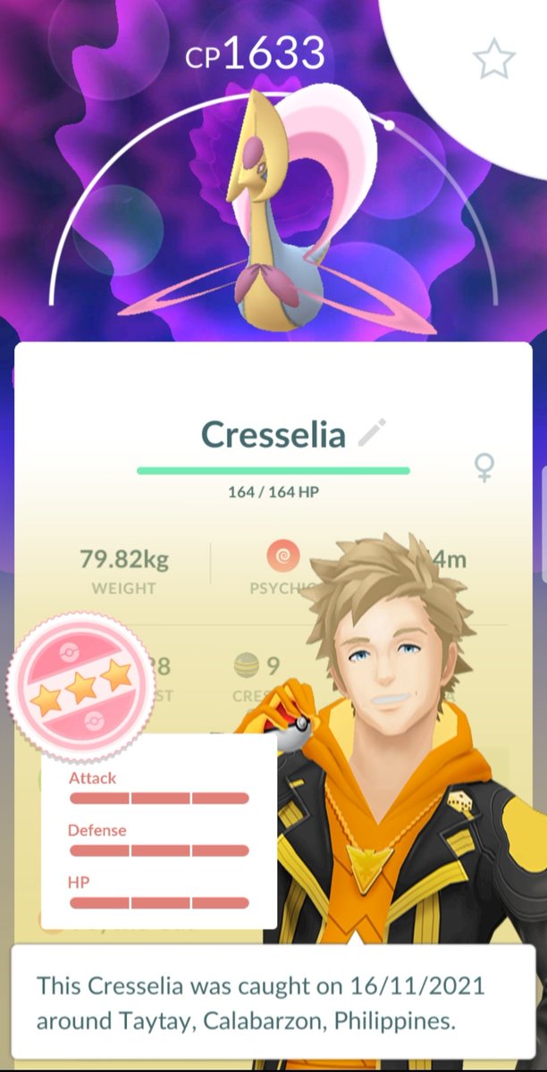 PhPokeTrainer's tweet photo. Off the free monday remote pass! 😍😍😍 Hundo Cresselia!

#hundo #pokemon #pokemongo #Cresselia https://t.co/MQy1mRImBO