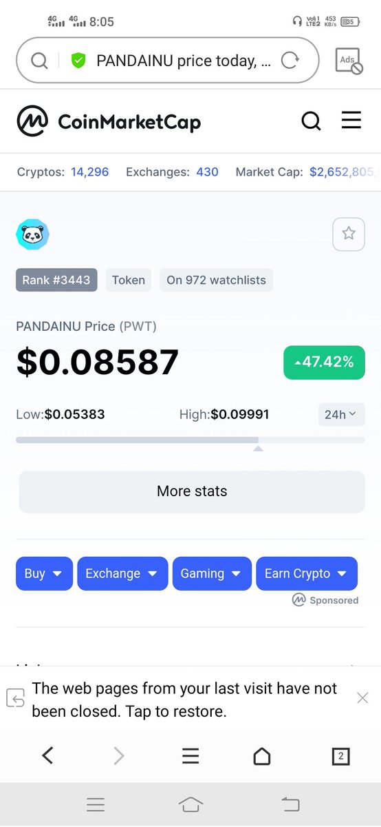 VikashG60367756's tweet photo. Pandainu coin buy now in etherconnect https://t.co/xRZslZjchT