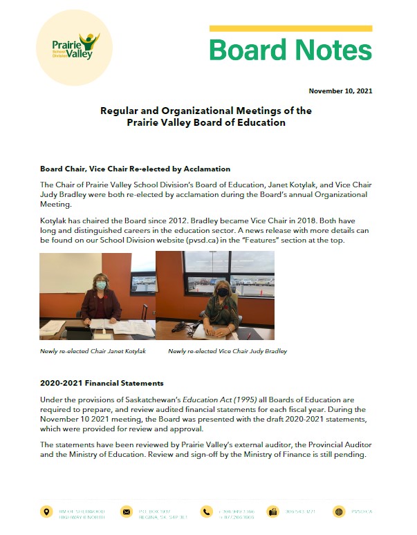 Notes from the November 10, 2021 Board of Education meeting are now available online: https://t.co/t4JIYMnZLc https://t.co/yuXdQlsnXR