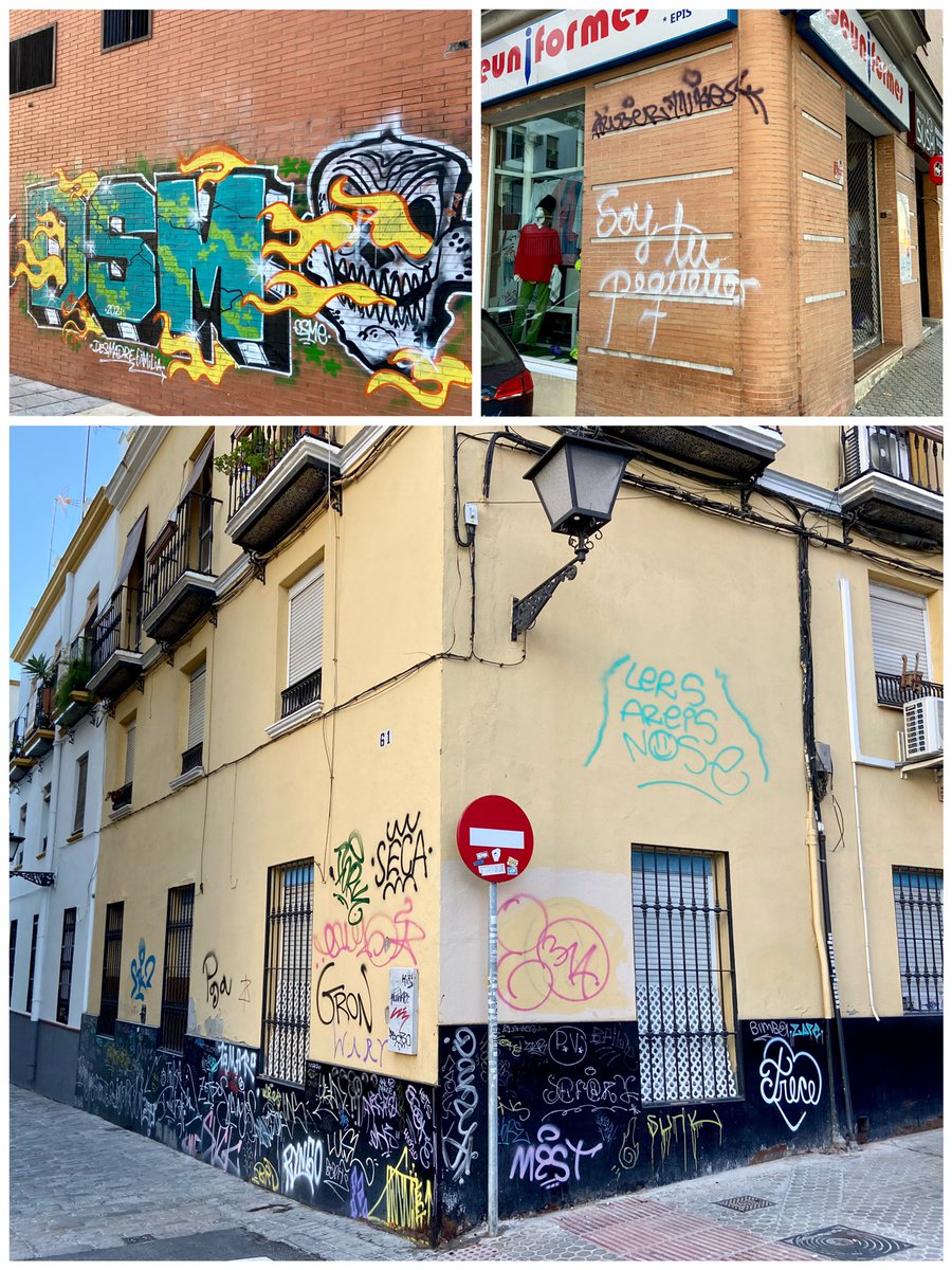 SevillaIloveyou's tweet photo. 📷 Esto es lo que sucede cuando la impunidad campa a sus anchas y el gobierno municipal del @Ayto_Sevilla carece de liderazgo necesario para afrontar el vandalismo en la ciudad de #Sevilla. https://t.co/I3HLnzShBD