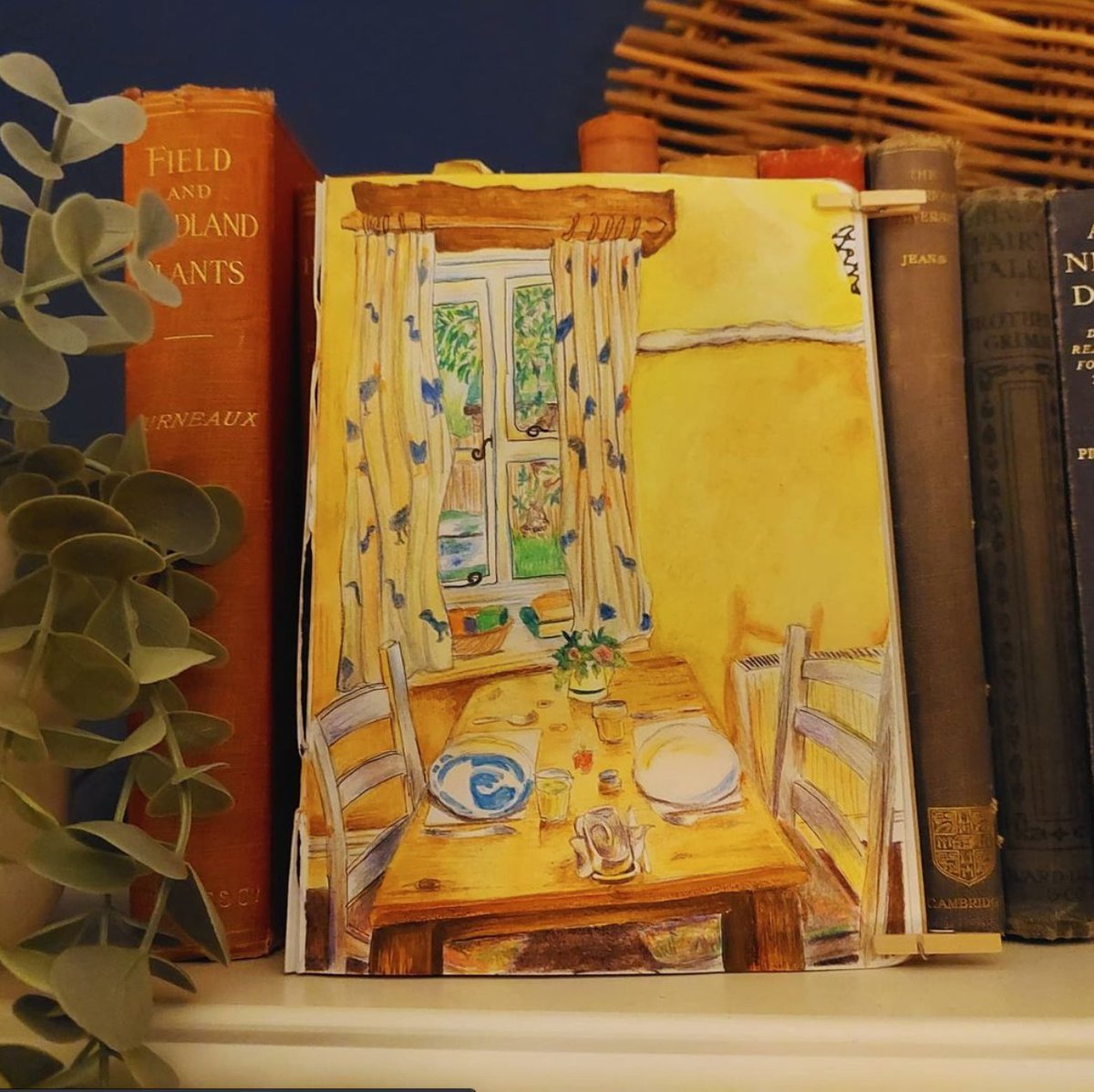 "The Yellow Room" a page from @jenlee_k25's sketchbook! 💛