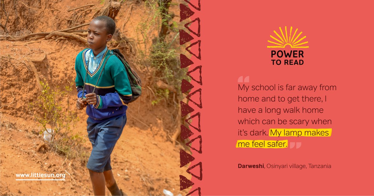 LittleSunOrg's tweet photo. Behind each solar device is a person who once lived in darkness who now has light. A child that feels safer at night. A student with a future full of hope. Join others in giving to the #PowerToRead campaign https://t.co/P36tXf2yD7 https://t.co/iNnFiR9Zeq