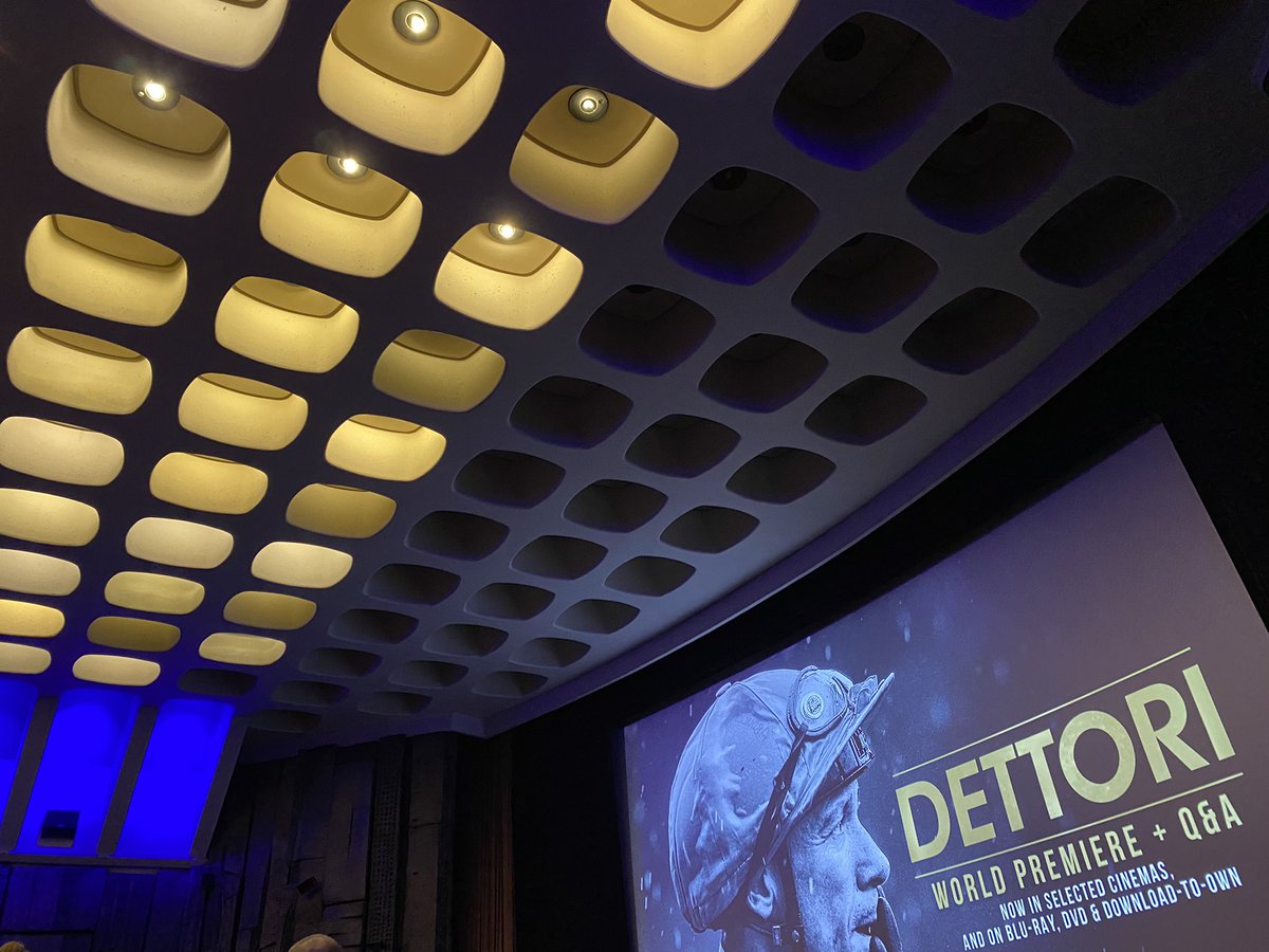 tonypaley's tweet photo. Go see (at your cinema), rent or stream DETTORI. Brutally honest @FrankieDettori doc (it’s equally Dettori Snr Gianfranco’s film as much as his son’s) called ‘Dettori’ not Frankie. “I got away with it for a long time but the truth is out” @FrankieDettori at premiere last night https://t.co/iAqecbMmxp