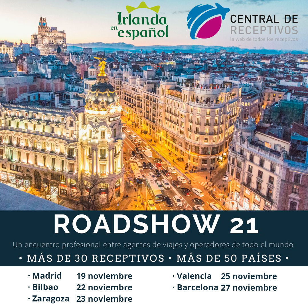 IrlandaEnEsp's tweet photo. Comenzamos este año con las actividades B2B 💪
Llega el Roadshow 21, que organiza @501Destinos, visitando 5 grandes ciudades en 9 días, Madrid, Bilbao, Zaragoza, Valencia y Barcelona.
Nos esperan unas 500 agencias de viajes y profesionales del sector.

#irlandaenespañol #turismo https://t.co/wkkC0K2As3
