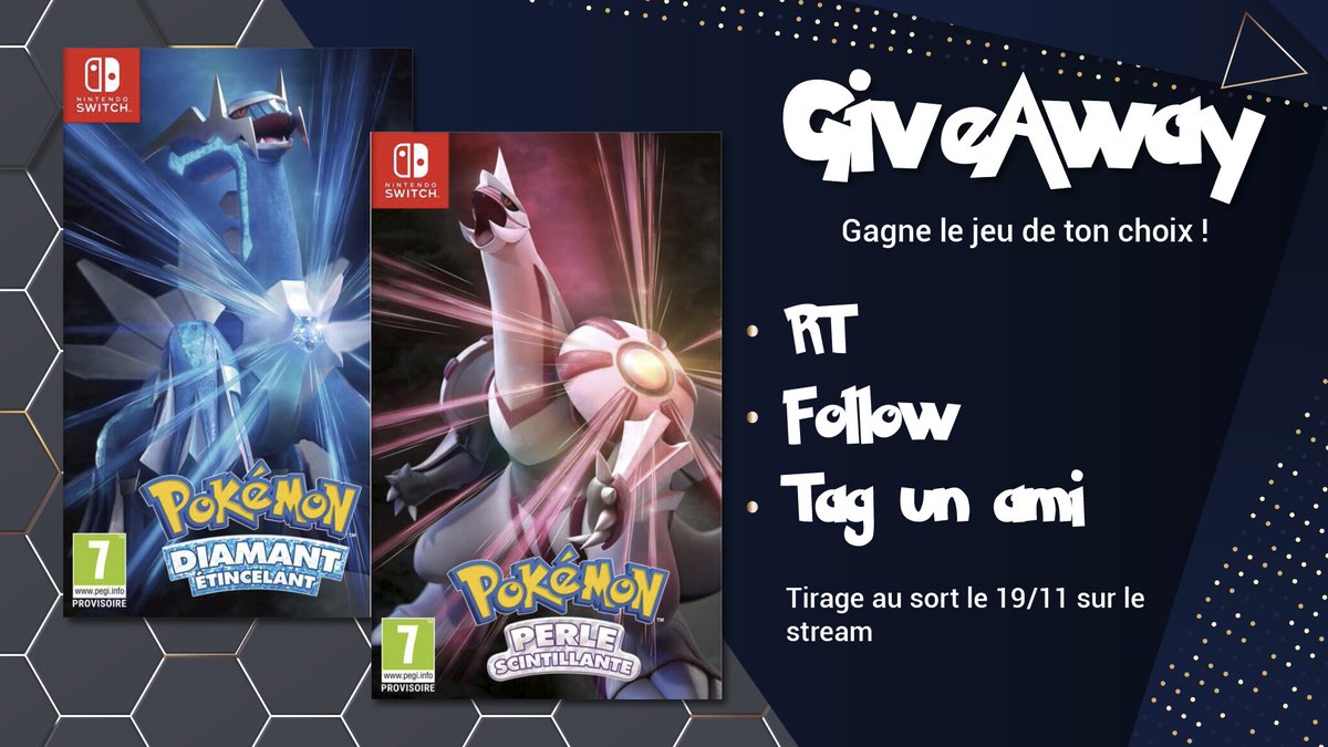 i_reaz's tweet photo. 🎁A l'occasion de la sortie de Pokemon Diamant Etincelant et Perle scintillante je vous fais gagner une version de votre choix 

Pour participer : 

Follow @i_reaz 
Rt le post
Tag un ami

Follow moi sur twitch je jouerai au jeu à la sortie : https://t.co/CKJSQNn5y7

🍀T.A.S 19/11 https://t.co/ydZed4Nd8i