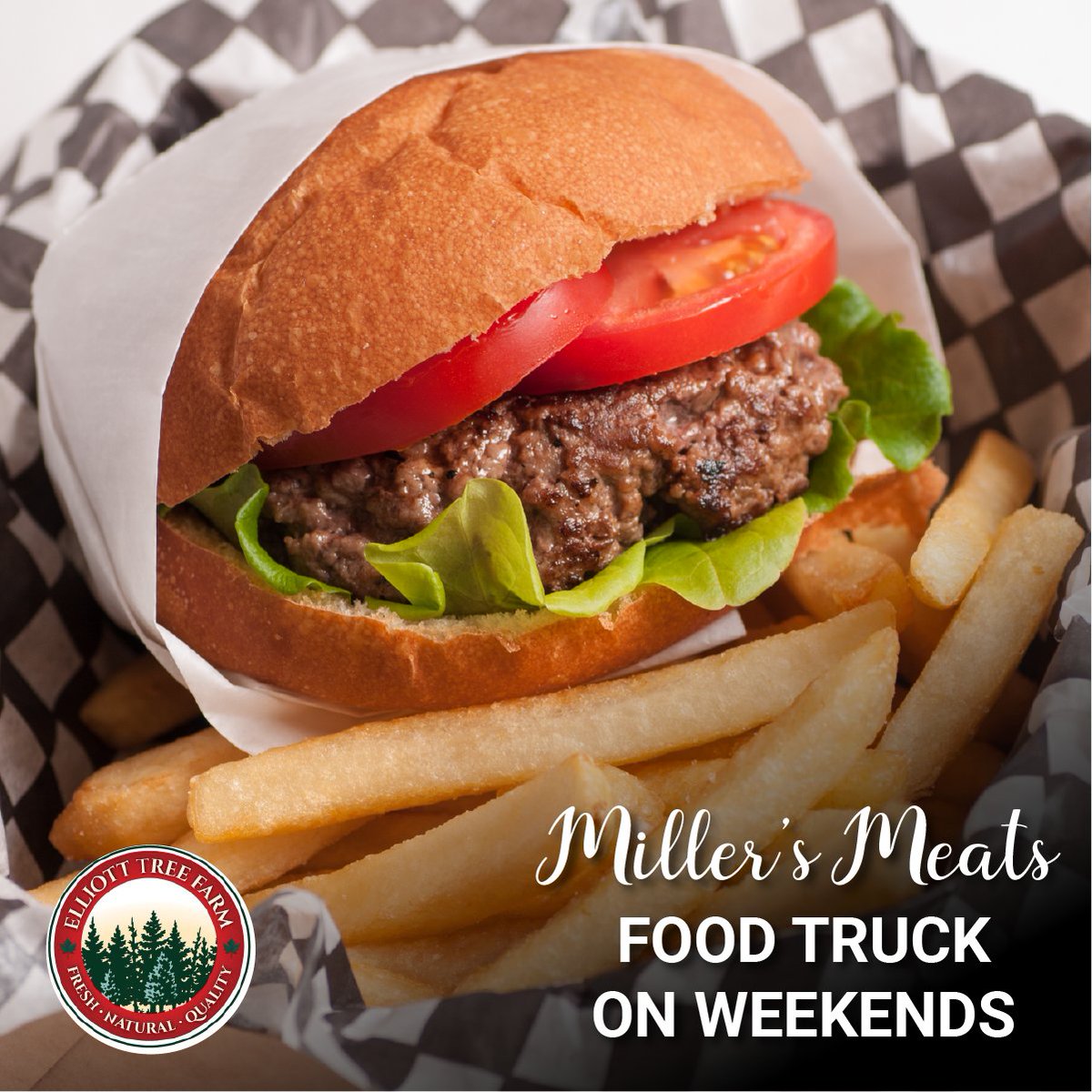 ElliottTreeFarm's tweet image. Bring your appetite! We have a food truck at our farm that serves breakfast and lunch on weekends. Open 10 AM to 3 PM. 🎄 

#Elliotttreefarm #erin #orangeville #caledon #treefarm #christmastree #ontariotreefarm #holidaytraditions