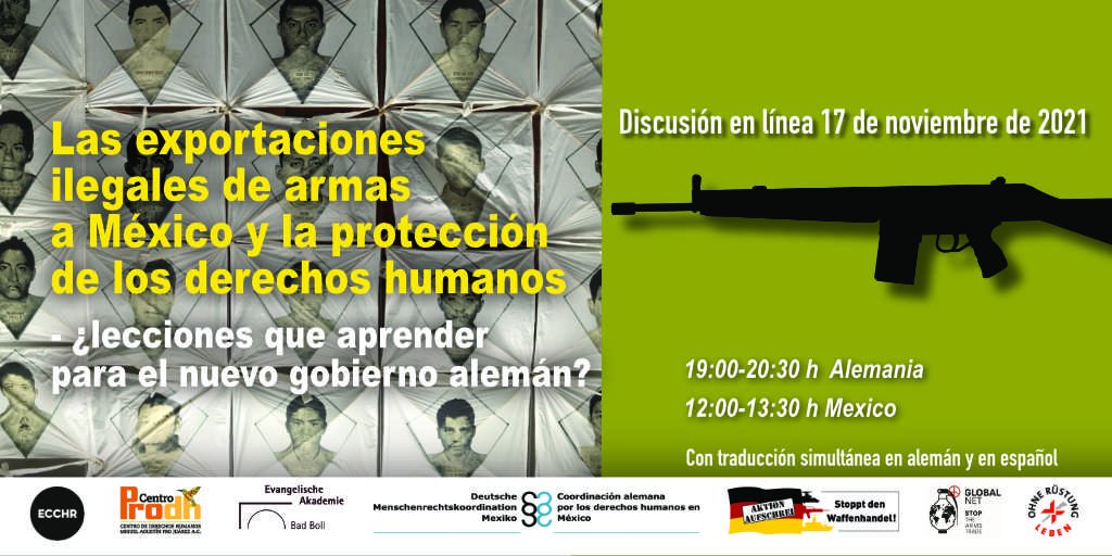 DMRKMexiko's tweet photo. Para el evento digital sobre las exportaciónes ilegales de armas a #México, que tendrá lugar mañana, publicamos un reporte que pueden descargar aquí: https://t.co/QV4CG1XPvK

Enlace para la inscripción al evento digital en zoom: https://t.co/cGIK7pXFOw https://t.co/YKvwq1ScRY