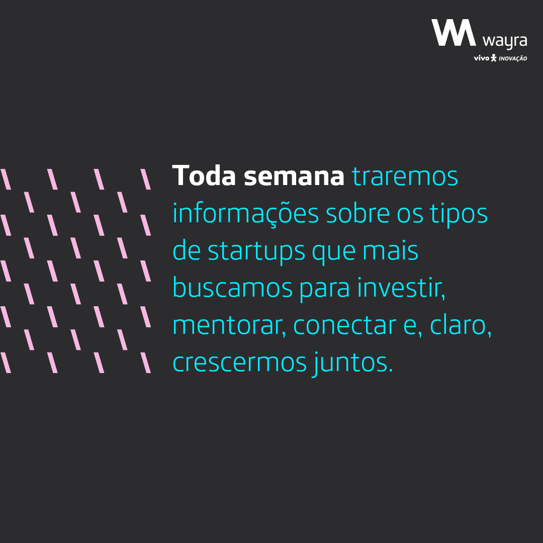 WayraBrasil's tweet image. Será que a sua startup é o que a Wayra procura?

Por meio de postagens lúdicas e educativas, explicaremos sobre os tipos de startups que mais buscamos para investir, mentorar, conectar e, claro, crescermos juntos. Acompanhe junto conosco! #WeScaleStartups