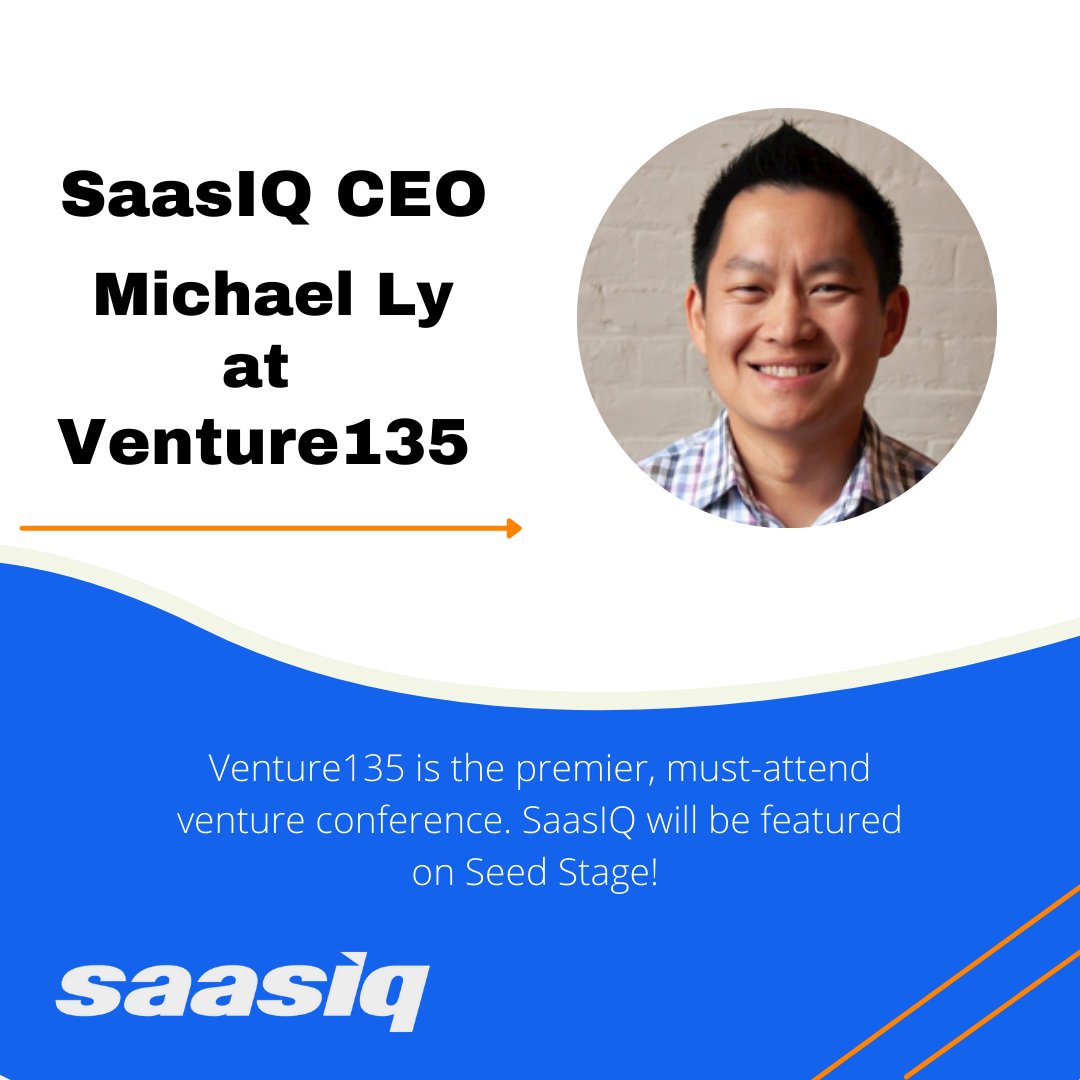 saas_iq's tweet photo. Today is the day!  Catch our CEO, Michael Ly, live in action on Seed Stage at 1:35 pm. If you haven't already, grab your tickets to Venture135 now!

#Venture135 #saasiq #saasable #fintechs #digitaltransformation #recurringrevenue #accounting #subscriptionmodels https://t.co/4Slryn8LTK