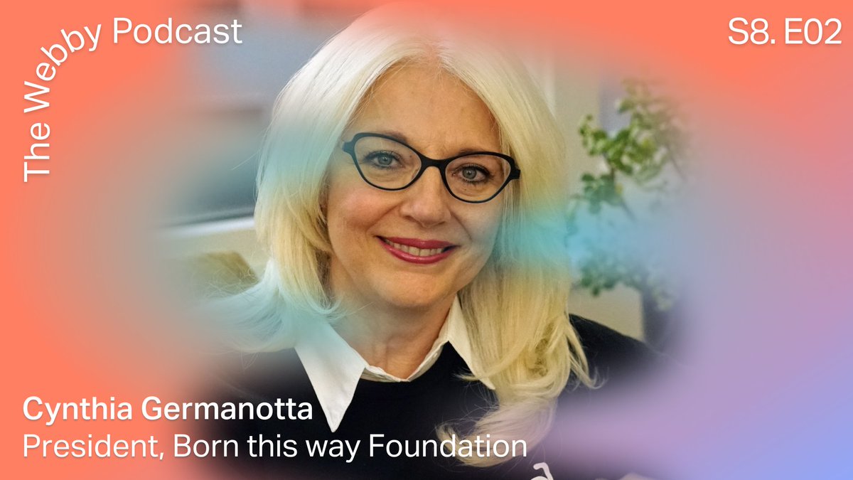 TheWebbyAwards's tweet photo. We're honored to be joined by @momgerm on the #WebbyPodcast! In this episode she chats with @dmdlikes about actionable ways to build a kinder, braver world & the deeply personal connection she has to supporting the mental health of young people. Listen at https://t.co/CmymPP04KT. https://t.co/1gcLQSgKN5