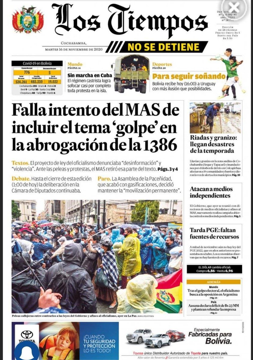 MonicaAparicioA's tweet photo. #Bolivia
#ParoMultisectorial
9⃣no Día
🔴EL PARO N⭕️ PARA
Sigue el #ParoIndefinido
📢Porque
No es una ley, es el paquetazo de leyes dictatoriales
Exigimos restaurar los 2/3
Exigimos saneamiento del Padrón Electoral
Exigimos #LibertadParaLosPresosPoliticos
#BoliviaEnDictadura https://t.co/7DZRLqzW59