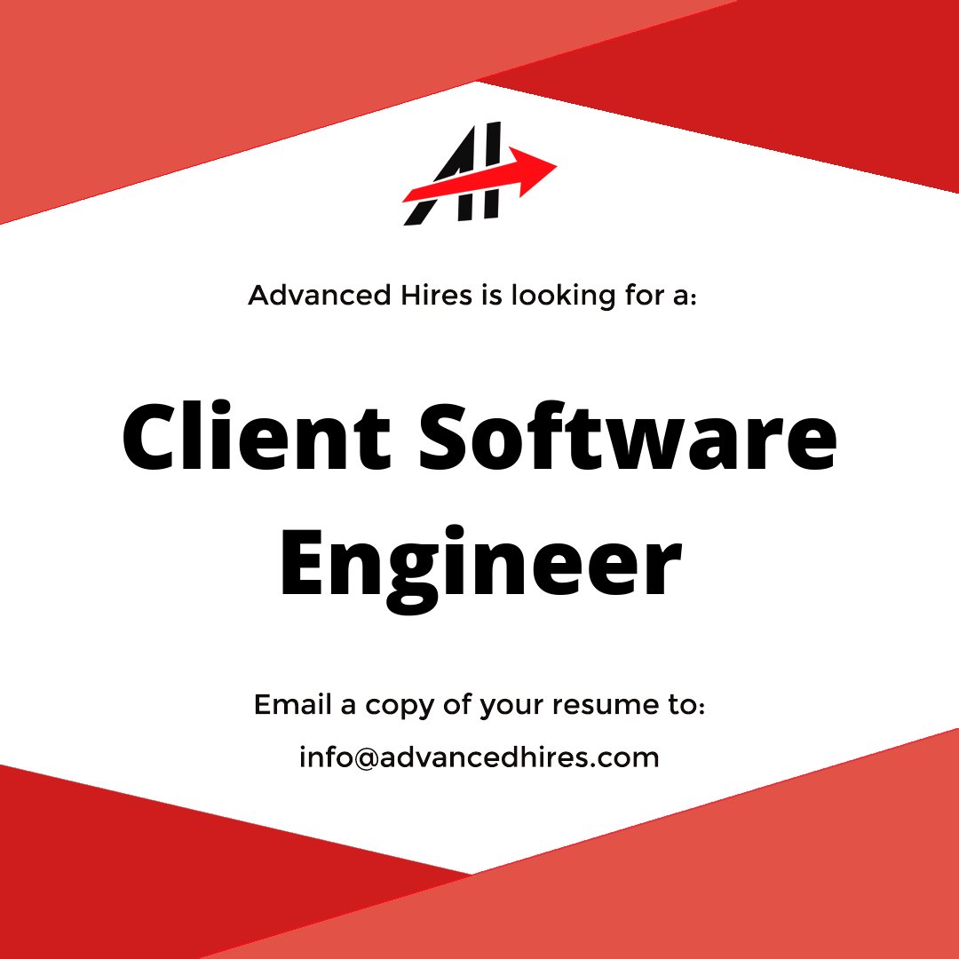 AdvancedHires's tweet image. Looking for a Client Support Software Developer located within the Milwaukee vicinity. There definitely will be plenty of opportunities for advancement and training.
APPLY HERE: employers.indeed.com/j#job-details?… 

#databaseanalysis #c# #clientsupport #SQL #java #softwareengineering #phyton