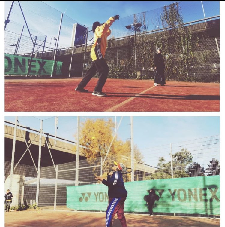 We don't just do football!!! We have women's tennis sessions, every week on Tuesdays between 11-12pm <a href="/mindsunitedfc/">Minds United Football Club</a>
The girls enjoyed playing tennis in the sunshine this morning 🌞☺️ Practicing their service! Sisters Kiki &amp; Aneesa paired up against our regulars Seema &amp; Ayesha.