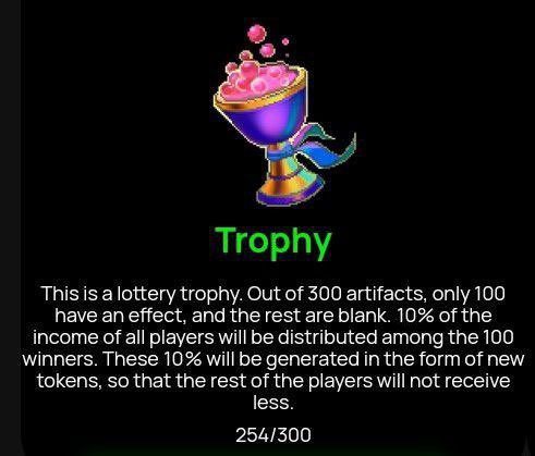 🏆 By the way, do you remember that the Trophy #artifact is still on sale?

💰 You have a chance to receive a percentage of income from all players in the game!  😎 Go!
#Cryptosnake #bsc #Gamefi
 nft.cryptosnake.game/home