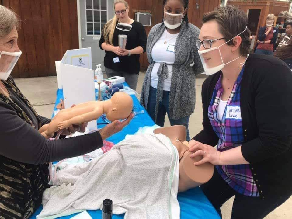 theclearmask's tweet photo. The ClearMask™ can be extremely beneficial in providing high quality training and simulations during hands-on teaching. Check out the ClearMask™ being used by @BirthEmergency for community midwives! https://t.co/1rWdpkAxgE
