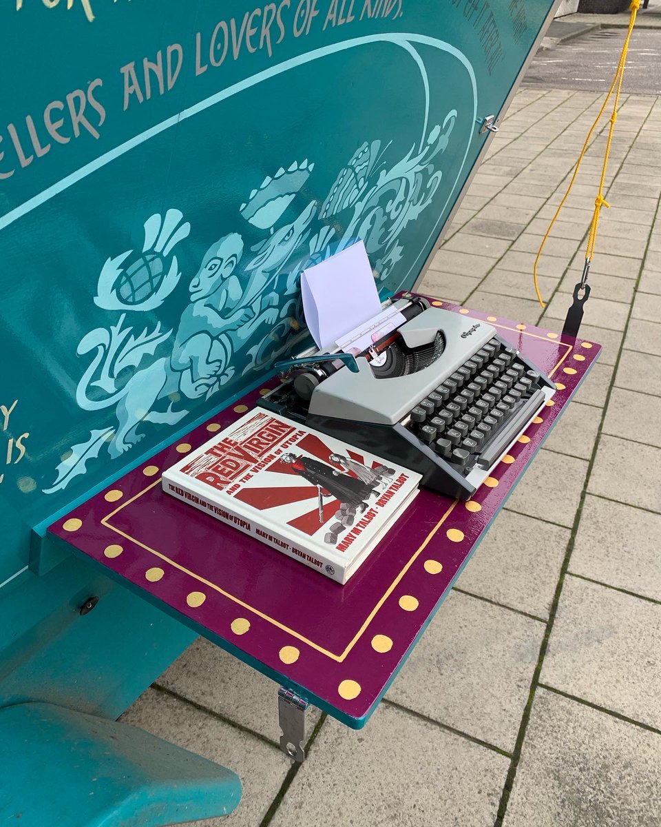 edbookfest's tweet photo. The @story_wagon returns! Today, 10am - 2pm in the garden @northedinarts, join @EleanorJThom and @petitprance as they gather stories from local people passing by... like you! Drop in for free and share your tales ✒️ 🙌 https://t.co/51wVUCpfME