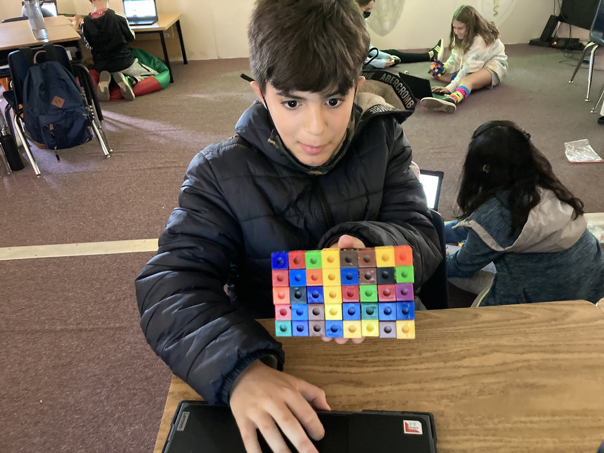 MrTrott4's tweet photo. Our mathematicians got stuck into a Minecraft themed challenge today. They were challenged to build rectangular prisms that met specific length width and height dimensions for volume #multilinkcubes #Minecraft @KensingtonESNC @ParticipateLrng https://t.co/5aVwlbE6zy