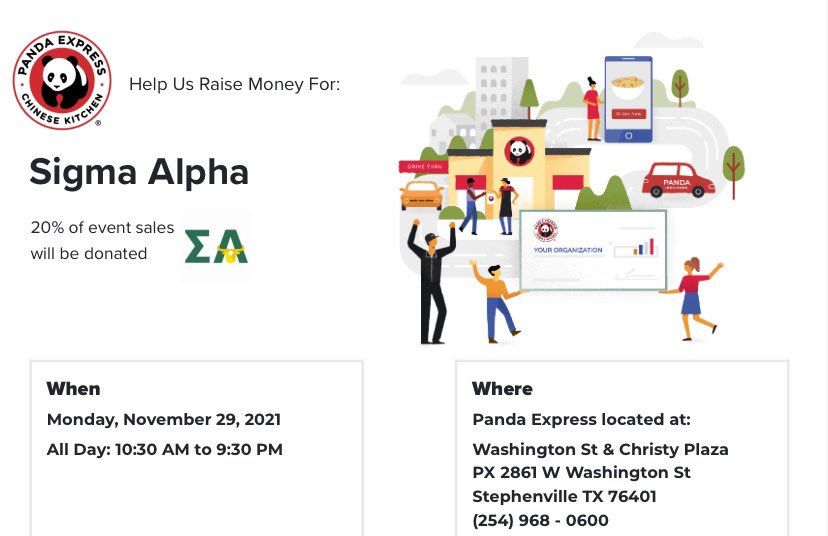 Mention Sigma Alpha on the 29th!!