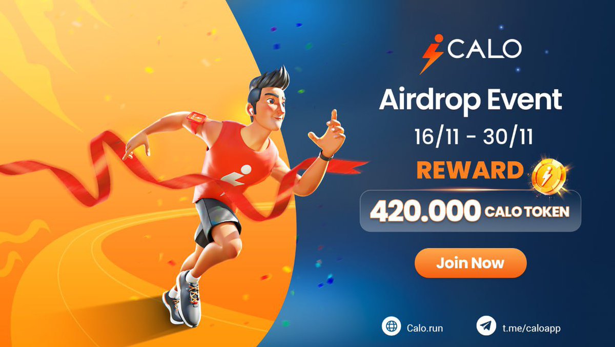 Calo Global #Airdrop Event

#Calo AirDrop is live now!!!
420,000 $Calo Token
2,000 Winners
Time:  3:00 PM (UTC) November 16, 2021 - 3:00 PM (UTC) November 30, 2021

Join us now: gleam.io/DJKcr/calo-glo…