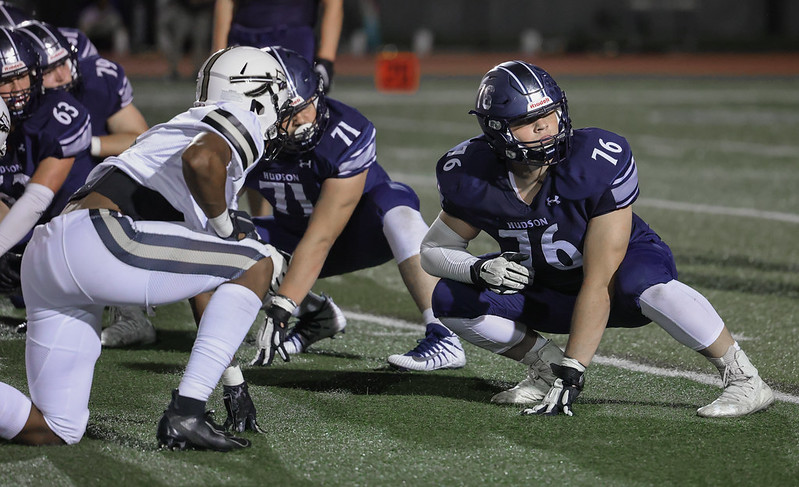Congratulations to Tommy Ricard for being named Suburban League 1st Team All Conference!! Tommy was a dominant force at LT all year and helped anchor our Offensive Line! Way to represent the TEAM! @tommy_ricard #RollHud (Photo Cred: <a href="/KMKlemencic/">Ken Klemencic</a>)