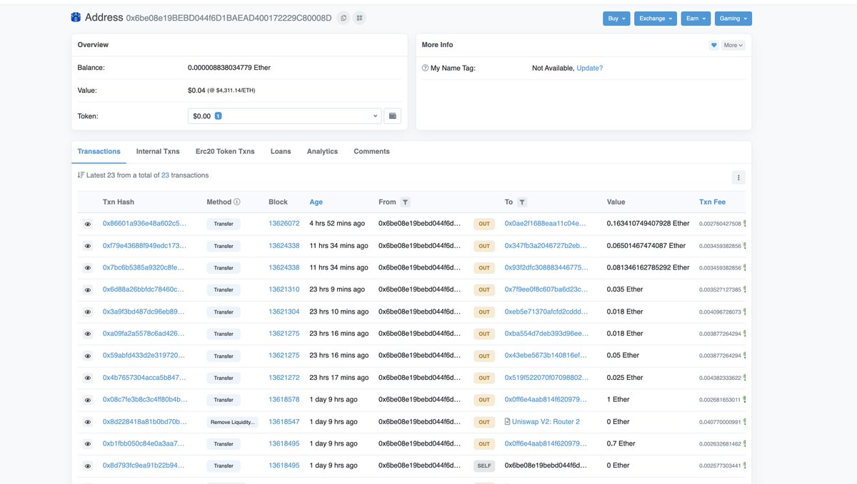 Stingytoken's tweet photo. @rugnation1 Poor You, It wasn't,t a rug brother, Community decided, We moved to BSC. Check deployer address, refunding to earlier buyer, 
https://t.co/TCRFUh4SpI https://t.co/vmHCxKfmCz