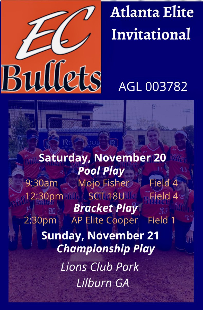 Coaches and fans please join us for our last showcase of the Fall season. Competing against some elite competition! <a href="/EastCobbBullets/">EC Bullets Fastpitch</a> <a href="/Los_Stuff/">Carlos Arias</a> <a href="/ExtraInningSB/">EXTRA INNING SOFTBALL</a>
