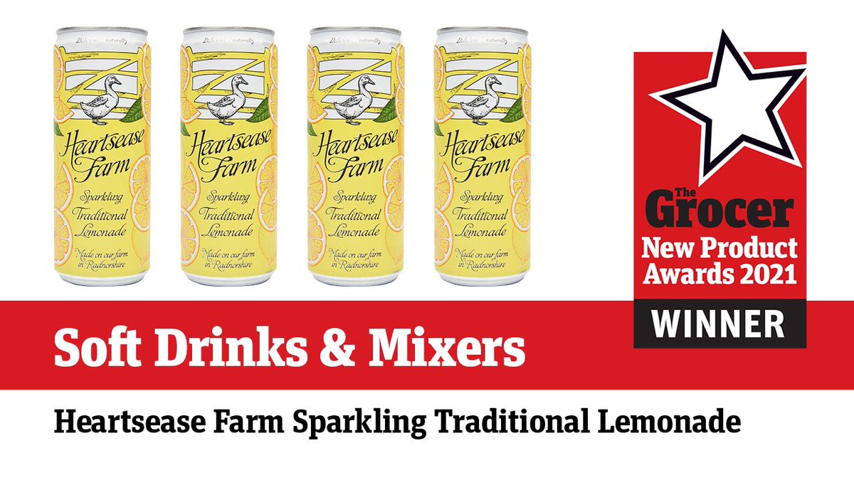 The Grocer (@thegrocer) on Twitter photo The New Product Awards winner in the Soft Drinks & Mixers category is:
Heartsease Farm Sparkling Traditional Lemonade
Congratulations <a href="/Radnorhills/">Radnor Hills Spring Water & Soft Drinks</a>!
#NewProductAwards The New Product Awards winner in the Soft Drinks & Mixers category is:
Heartsease Farm Sparkling Traditional Lemonade
Congratulations <a href="/Radnorhills/">Radnor Hills Spring Water & Soft Drinks</a>!
#NewProductAwards