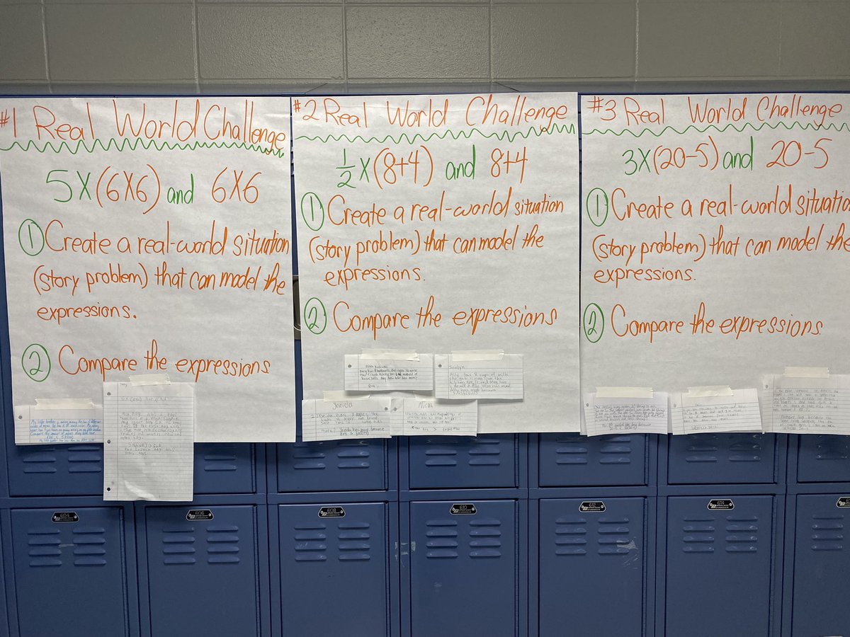 MissCByrd's tweet photo. We LOVE seeing students using real world application and creating their own word problems! Way to go, 5th grade mathematicians! @MaddoxIntSchool #alabamaachieves @amstiuna @mrsfblack https://t.co/ZueGtKyaBO