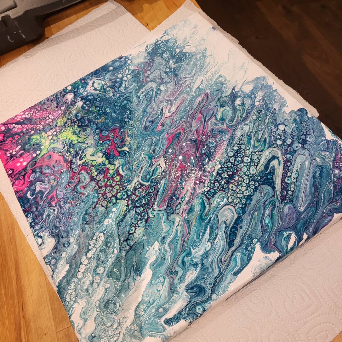 #art #artist #leamingtonspa #pouringart #howmyweekwent