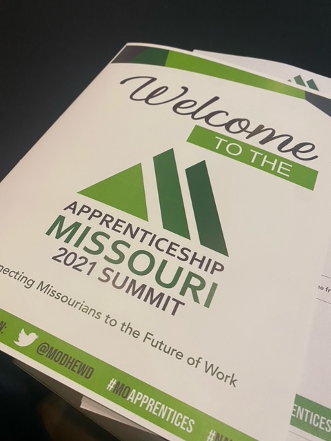 MissouriChamber's tweet photo. At the Apprenticeship Missouri 2021 Summit as we celebrate the successes of @MODHEWD and our united efforts to establish innovative apprenticeship programs across all industries!  #MoApprenticeshipWeek https://t.co/dHyiD1tmeR