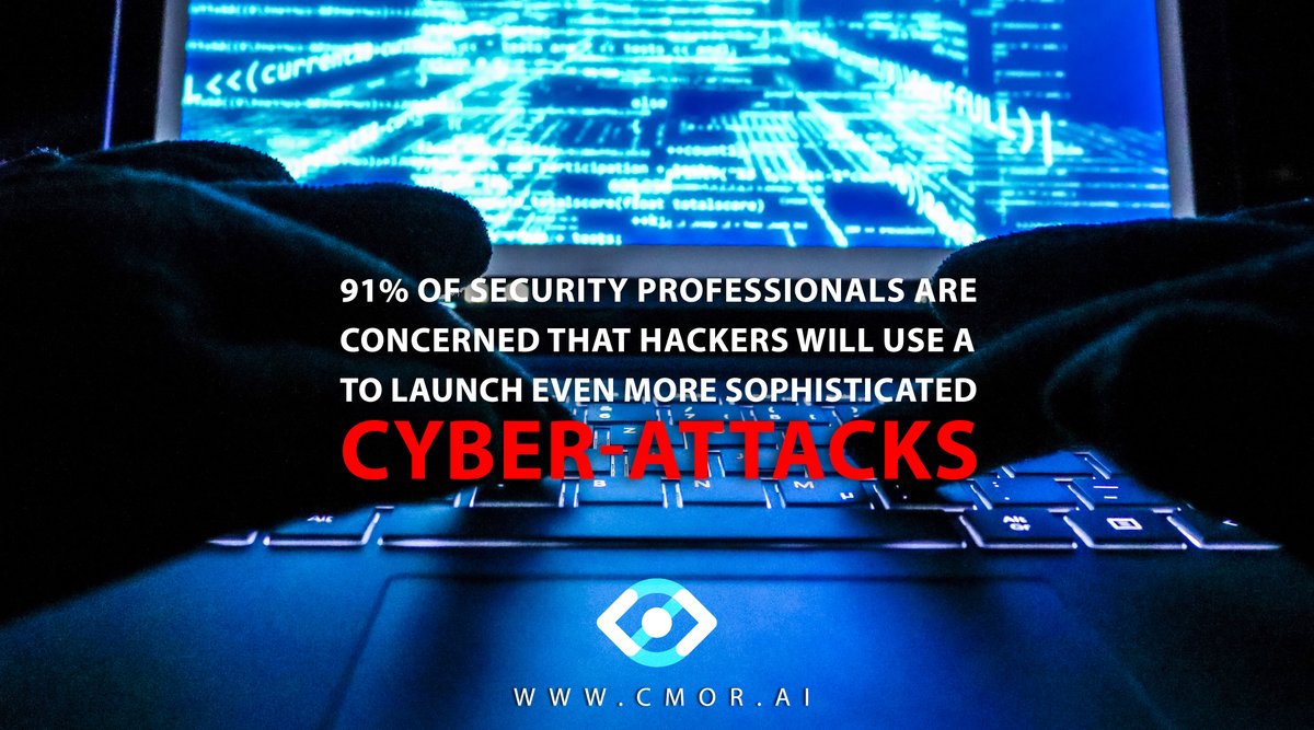 CMOR_AI's tweet photo. 91 percent of security professionals are concerned that hackers will use AI to launch even more sophisticated cyber-attacks.

#cyber_attacks #security #hackers #cybersecure #cyberaware #Fakeinstentloanapp
 #BeCyberSmart #cybersecurity #CybersecurityAwarenessMonth #CyberAwareness https://t.co/xrz4oH4hCC