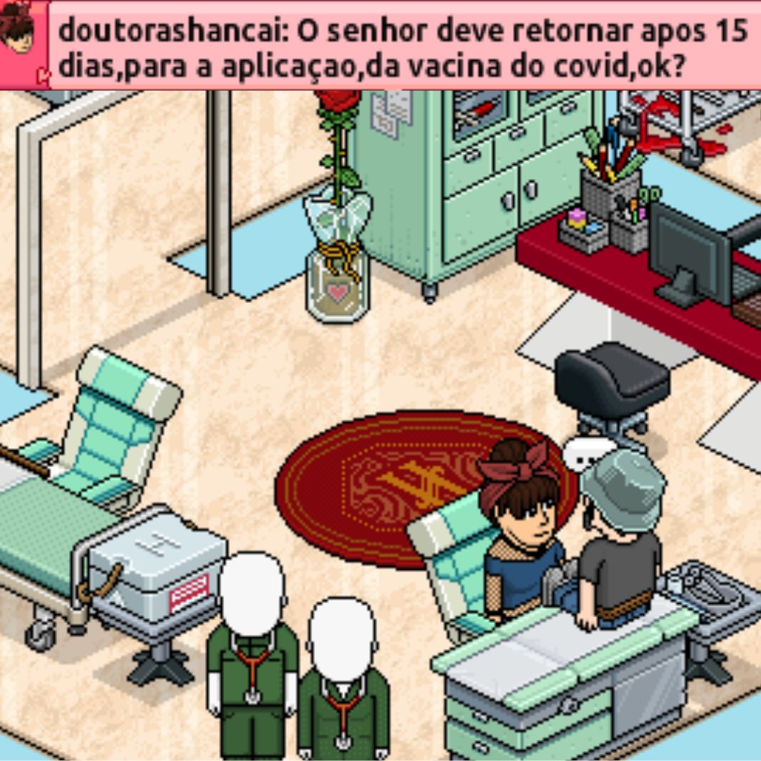 norweyhb's tweet photo. 🗣️A vacinação contra a COVID no @HabboPTBR anda a todo vapor.

Obs.: Aqui o retorno para a segunda dose é de 15 dias https://t.co/3NMySDe0Xq