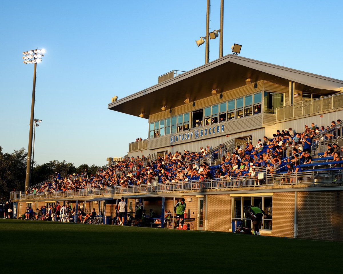 UKMensSoccer's tweet photo. No. 9 seed Kentucky will host the second round of the #NCAASoccer Championship on Sunday at 7 p.m. ET.

Gates will open one hour prior to kick off. All seating is general admission. UK students get in 🆓. Pre-purchase your tickets today:

🎟 https://t.co/4GsaTAB620 https://t.co/ObEaTImX0i
