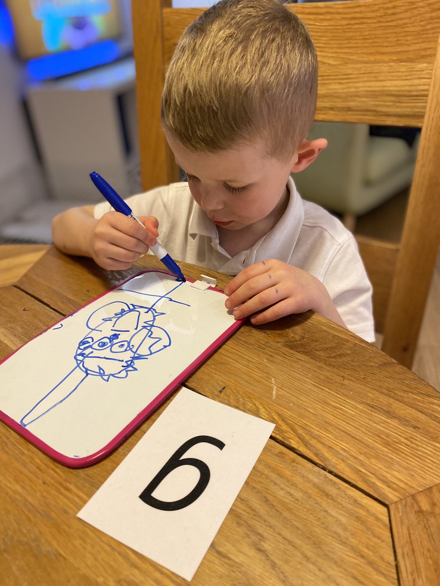 clare_rotherham's tweet photo. Charlie has drawn a picture of Miss Gray, he said “G for Miss Gray” @StBartsRainhill @MissGrayTeach @MissBerksTeach https://t.co/mbxXTL61q8