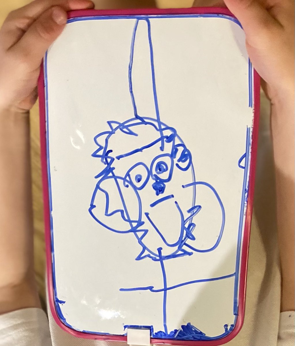 clare_rotherham's tweet photo. Charlie has drawn a picture of Miss Gray, he said “G for Miss Gray” @StBartsRainhill @MissGrayTeach @MissBerksTeach https://t.co/mbxXTL61q8