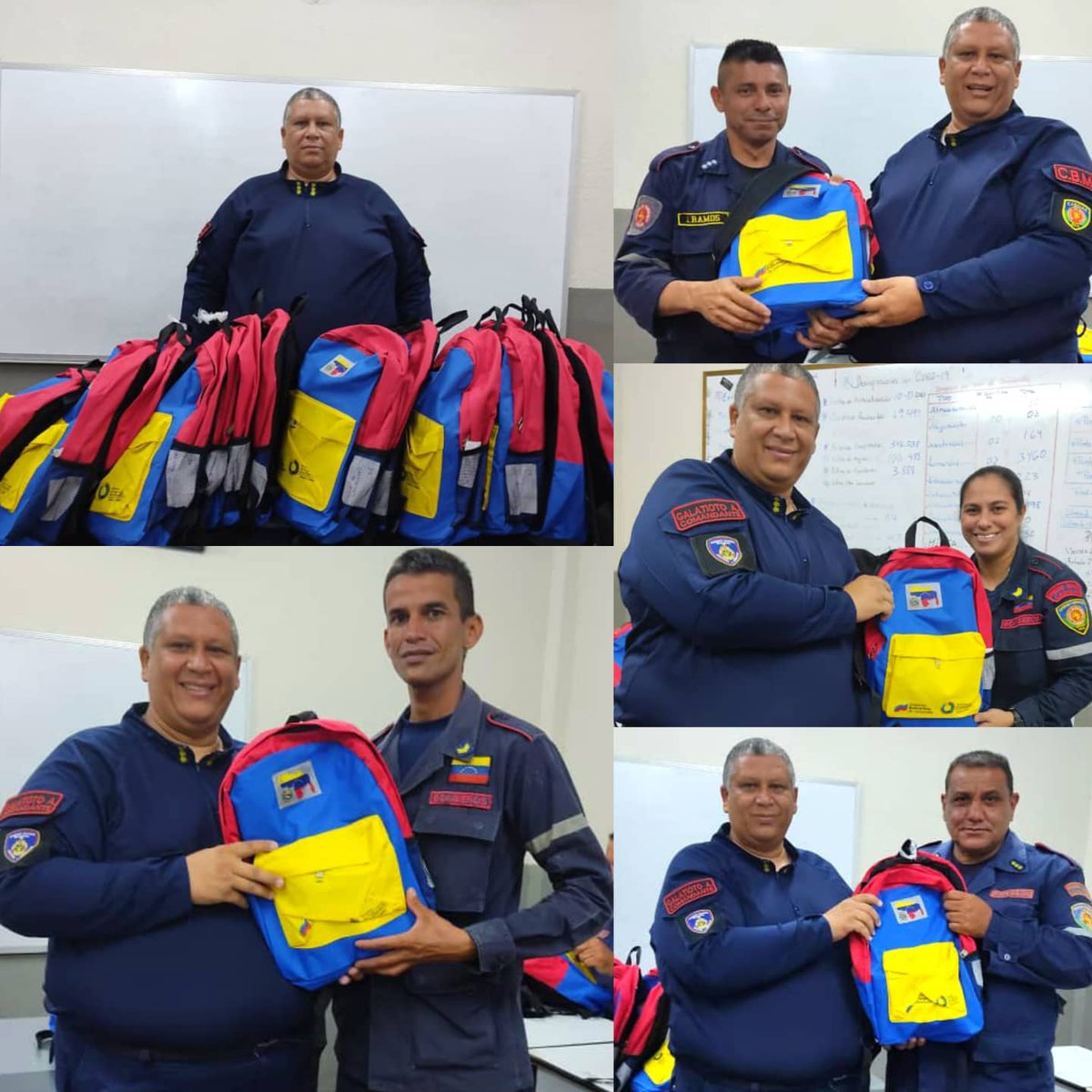 cbomcabimas's tweet photo. Agradecidos con nuestro Alcalde @PedroDuarteAlc, la Gerencia de Calidad de Vida de PDVSA @CVPDVSAGasOcc, la Comandancia General y la Unidad de Recreación, Cultura y Deporte de nuestra institución por los bolsos escolares entregados a nuestros funcionarios el día de hoy #16Nov. https://t.co/wo6P2Oo16S