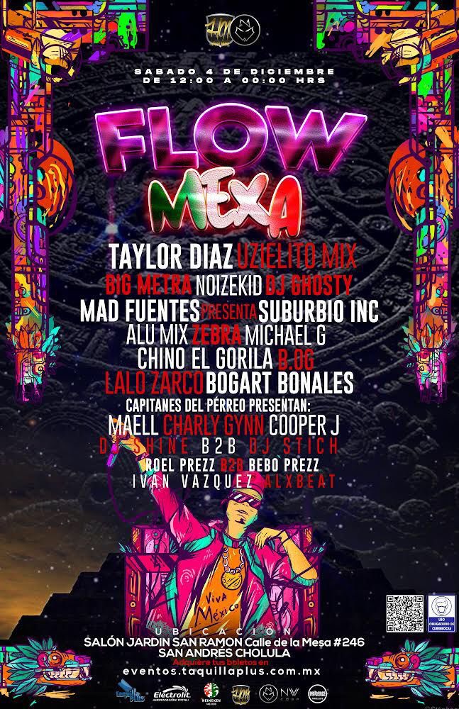 SoyIsaacML's tweet photo. HYLFA MUSIC y Nativo Pre Te invitan este 04 de Diciembre a📍Calle de La mesa #246 San Andrés Cholula en punto de las 12:00 hrs para que seas testigo del regreso de #Quetzalcóatl.
El mejor Festival cultural musical de #México ha llegado. 🎙🗿🛕🇲🇽 #FlowMexa | @CamicazeFrutal https://t.co/ez76Ie0CQu