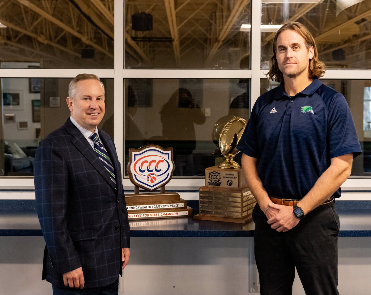 Dr_DiSalvo's tweet image. Congratulations to @CoachMcGonagle, who was named the Coach of the Year by @CCC_SportsFB! #GoGulls